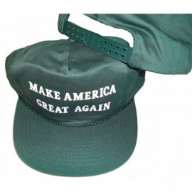 Baseball Caps MAGA Make America Great Again Vintage Snapback HAT Baseball Cap Donald Trump Slogan - Green - CB12F78JGAP $7.88