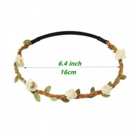 Headbands 12pcs Girl Fashion Bohemian Flower Crown Floral Garland Headbands For Girls - Mix colors - CK12NU1FO17 $10.35