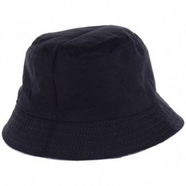 Bucket Hats Packable Reversible Black Printed Fisherman Bucket Sun Hat- Many Patterns - Hawaii Sky Blue - CQ12DAEA4ZX $20.30