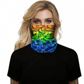 Balaclavas Unisex Seamless Rave Multifunctional Headwear Face Mask Headband Neck Gaiter - Style17 - CV197ZLEQA5 $13.85