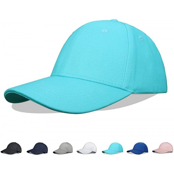 Baseball Caps Baseball Caps Classic Dad Hat Men Women Adjustable Size 35 Optional - 501 Light Blue - C218W4QD43C $9.01