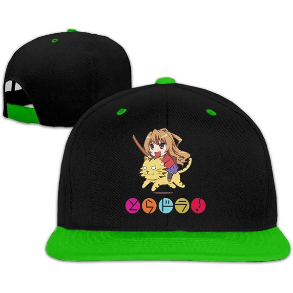 Baseball Caps Toradora Aisaka Taiga On Tiger Man Woman Adjustable Baseball Cap Hunting Hat - Green - CR195SRQW3Q $19.03