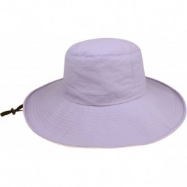 Sun Hats Women's Taslon UV Wide Brim Bucket Hat - Purple - CJ11LV4GP73 $23.57