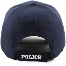 Baseball Caps Law Enforcement 3D Embroidered Baseball One Size Cap - 1. Big Police-navy - CO18ELUMTN5 $8.30