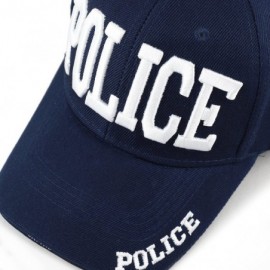 Baseball Caps Law Enforcement 3D Embroidered Baseball One Size Cap - 1. Big Police-navy - CO18ELUMTN5 $8.30