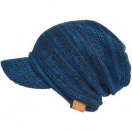 Skullies & Beanies Men's Oversize Slouch Beanie Slouchy Skullcap Large Baggy Hat - Visor-blue - CM1872QOINT $14.32