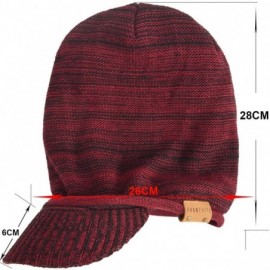 Skullies & Beanies Men's Oversize Slouch Beanie Slouchy Skullcap Large Baggy Hat - Visor-blue - CM1872QOINT $14.32