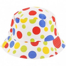 Bucket Hats Reversible Cotton Bucket Hat Multicolored Fisherman Cap Packable Sun Hat - 19 - CX18ZZX6UDW $8.84