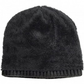 Skullies & Beanies Winter Warm Knitting Hats Wool Baggy Slouchy Beanie Hat Skull Cap - Coffee - CM187IY2YST $14.02