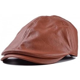 Newsboy Caps Leather Hats for Men Beret Solid Color Fashion-Hats for Men 2019 Winter Cap Gift Christmas Simple New Outdoor Fi...