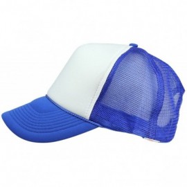 Baseball Caps 2 Packs Baseball Caps Blank Trucker Hats Summer Mesh Cap Flat Bill or Chambray Hats (2 for Price of 1) - CV17YT...