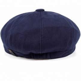 Newsboy Caps Newsboy hat Men Adjustable Newsboy Cap Cotton Autumn and Winter Driving hat Men's hat - Navy - C118Y42NY0O $16.08