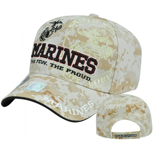 Baseball Caps United States USMC Marines Corps 3D Embroidery Hat Baseball Cap - Camo - CL11DG44STX $14.18