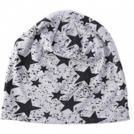 Skullies & Beanies New Style Star Warm Crochet Winter Knit Ski Beanie Skull Slouchy Caps Hat for Men Women (Gray) - Gray - CH...