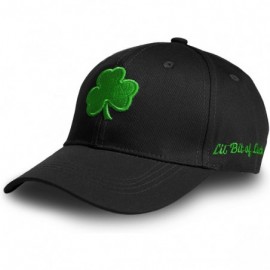Baseball Caps St Patricks Day Hat- Irish St Patricks Day Shamrock Accessories Baseball Cap for Men and Women - Black - CJ194S...