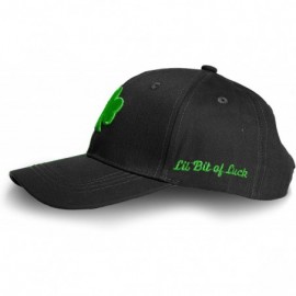 Baseball Caps St Patricks Day Hat- Irish St Patricks Day Shamrock Accessories Baseball Cap for Men and Women - Black - CJ194S...