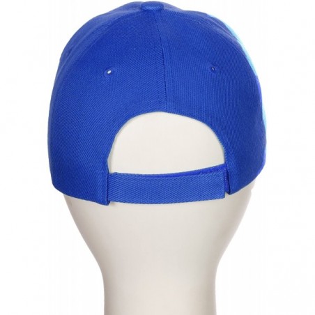 Classic Baseball Hat Custom A to Z Initial Team Letter- Blue Cap White ...