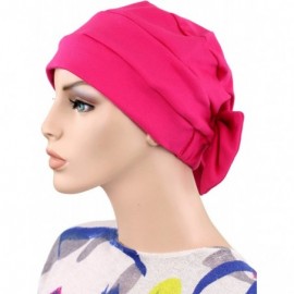 Skullies & Beanies Women's Two Way Chemo Cap - Fuchsia - CH12F8REYML $22.18