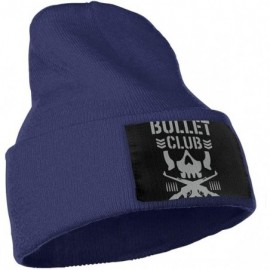 Skullies & Beanies Women & Men Bullet Club Winter Warm Beanie Hats Stretch Skull Ski Knit Hat Cap - Navy - CI18MGDSTCE $14.65