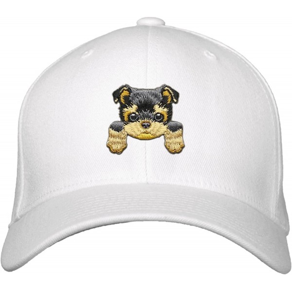 Baseball Caps Cute Puppy Dog Snapback Cap - White - C518EO746TM $18.12