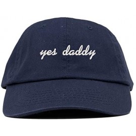 Baseball Caps Yes Daddy Embroidered Low Profile Deluxe Cotton Cap Dad Hat - Vc300_navy - CN18OE0KWM0 $30.65