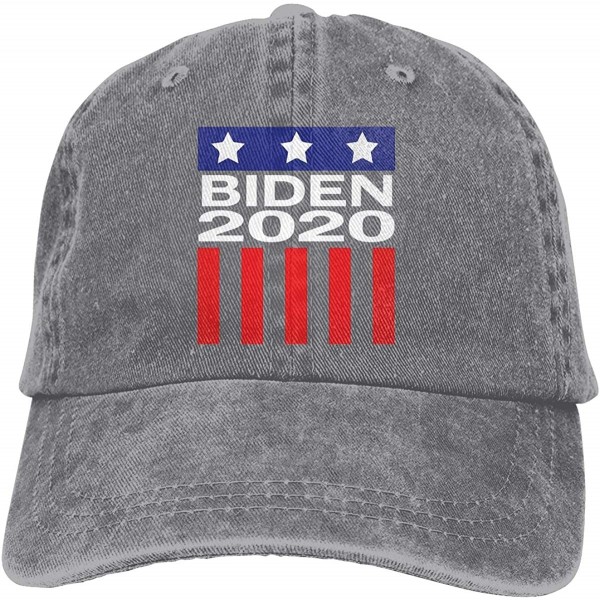 Baseball Caps Joe Biden 2020 Fashion Adjustable Cowboy Cap Baseball Cap for Women and Men - Gray - C718S8IUD25 $22.13