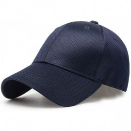 Baseball Caps Men's Breathable Baseball Caps Unisex Medium Profile Adjustable Summer Sports Visors Hats - Navy - C718Q9MEAD4 ...