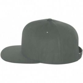 Visors 6-Panel Structured Flat Visor Classic Snapback (6089) - Dark Gray - CS11NANF9QF $10.59