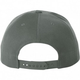 Visors 6-Panel Structured Flat Visor Classic Snapback (6089) - Dark Gray - CS11NANF9QF $10.59