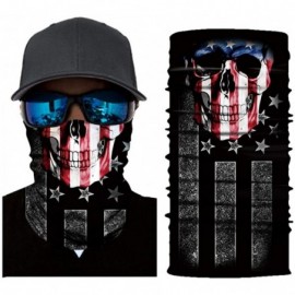 Balaclavas Cool Skull Stars and Stripes USA Flag Print Balaclava Headband Bandana Head Wrap Scarf - American Flag - CO197S2DZ...