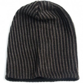 Skullies & Beanies Unisex Adult Winter Warm Slouch Beanie Long Baggy Skull Cap Stretchy Knit Hat Oversized - Black - CI1293IX...