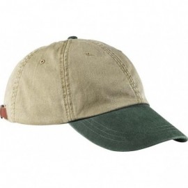 Baseball Caps Two-Tone Khaki Optimum Cap LP102 - Khaki/ Forest Green_One - CB119MULMWV $22.71