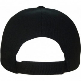 Baseball Caps Shamrock 4 Leaf Clover Baseball Cap (One Size- Black/Green) - C818KI7W7SR $15.83