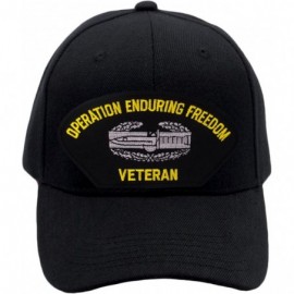 Baseball Caps Combat Action Badge - Operation Enduring Freedom Veteran Hat/Ballcap Adjustable One Size Fits Most - Black - CC...