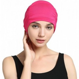 Skullies & Beanies Bamboo Fashion Chemo Cancer Beanie Hats for Woman Ladies Daily Use - Pink - C0183IT0T27 $9.79