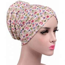 Skullies & Beanies Women Girl Floral Embroidery Chemo Hat Beanie Turban Wrap Cap for Cancer - A - C4185A60XD6 $8.42