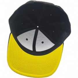 Baseball Caps 3D Embossed/Embroidery Letters Baseball Cap - Flat Visor Adjustable Snapback Hats Blank Caps - Spintube-black -...