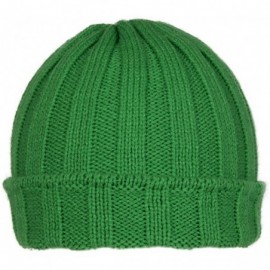 Skullies & Beanies Winter Ribbed Pocket Beanies - Kelly Green - CQ11P5L1KV9 $10.00