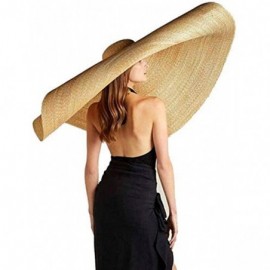 Sun Hats 31.4" Inch Huge Sun Hat UPF 50+ Foldable Straw Hats Cover Full Body Beach Hat for Vacation Holiday Outing - CK1943QC...
