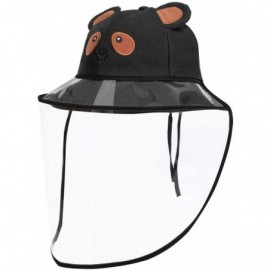 Baseball Caps Bucket Cotton UV Proof Outside Detachable - A-black - CP1988AA75I $18.46