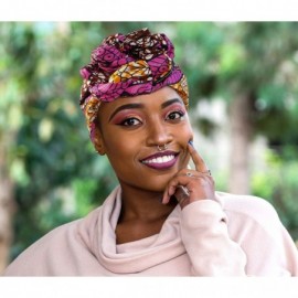 Headbands Ankara Headwrap Long Hair Head Wrap Turban and Scarf Dashiki African Print Kente and Stretch Jersey - CZ18QQDWWDM $...