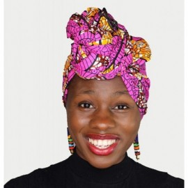 Headbands Ankara Headwrap Long Hair Head Wrap Turban and Scarf Dashiki African Print Kente and Stretch Jersey - CZ18QQDWWDM $...