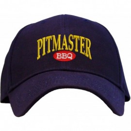 Baseball Caps Pitmaster Embroidered Pro Sport Baseball Cap - A Navy - CA17XDARGK9 $20.57