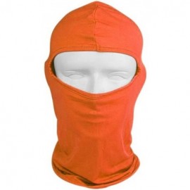 Balaclavas Cycling Lycra Balaclava Full Face Mask for Sun Uv Protection - Orange - C311O3GX2CR $9.80