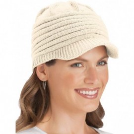 Skullies & Beanies Ribbed Knit Winter Cap - White - C212NR1U4PB $9.52