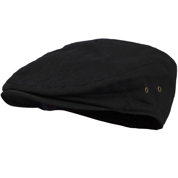 Newsboy Caps Men's Cotton Summer Newsboy Golf Ivy Classic Cap Hat - Black - C117XXL0WYX $10.03