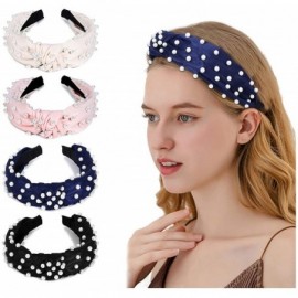 Headbands Diadema nudo Diademas turbante accesorios - Pearl-headband-b - C618U0ETN92 $15.07