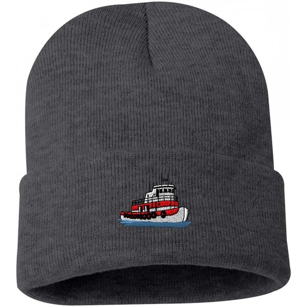 Skullies & Beanies Tugboat Custom Personalized Embroidery Embroidered Beanie - Gray - C012NH1OGSM $15.36