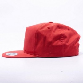 Baseball Caps Yupoong Classic 6502 Unstructured 5 Panel Snapback Hats Vintage Baseball Caps - Red - CP182G3ID9G $7.86