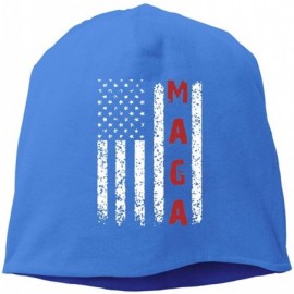Skullies & Beanies Make America Great Again MAGA Wool Hat Women/Men Soft Stretch Knit Beanie Hat Winter Warm Skull Cap - Blue...